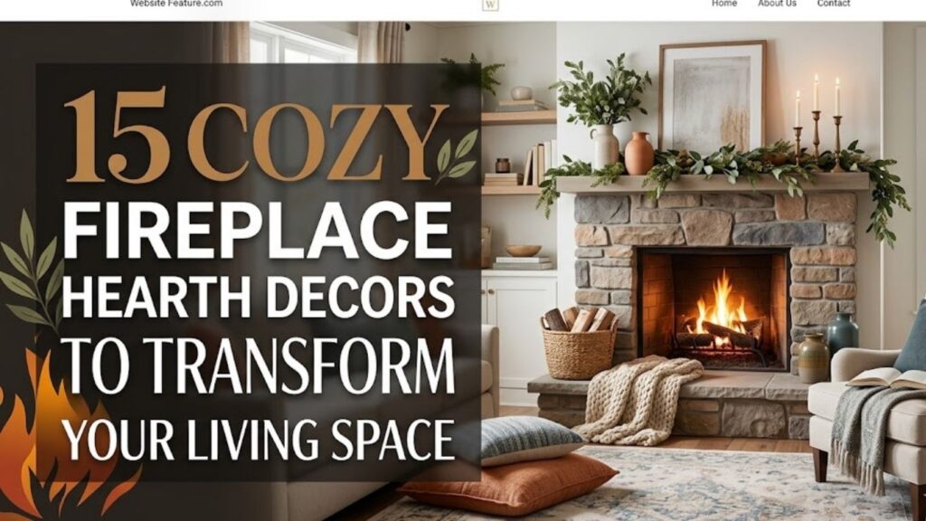 15 Cozy Fireplace Hearth Decors