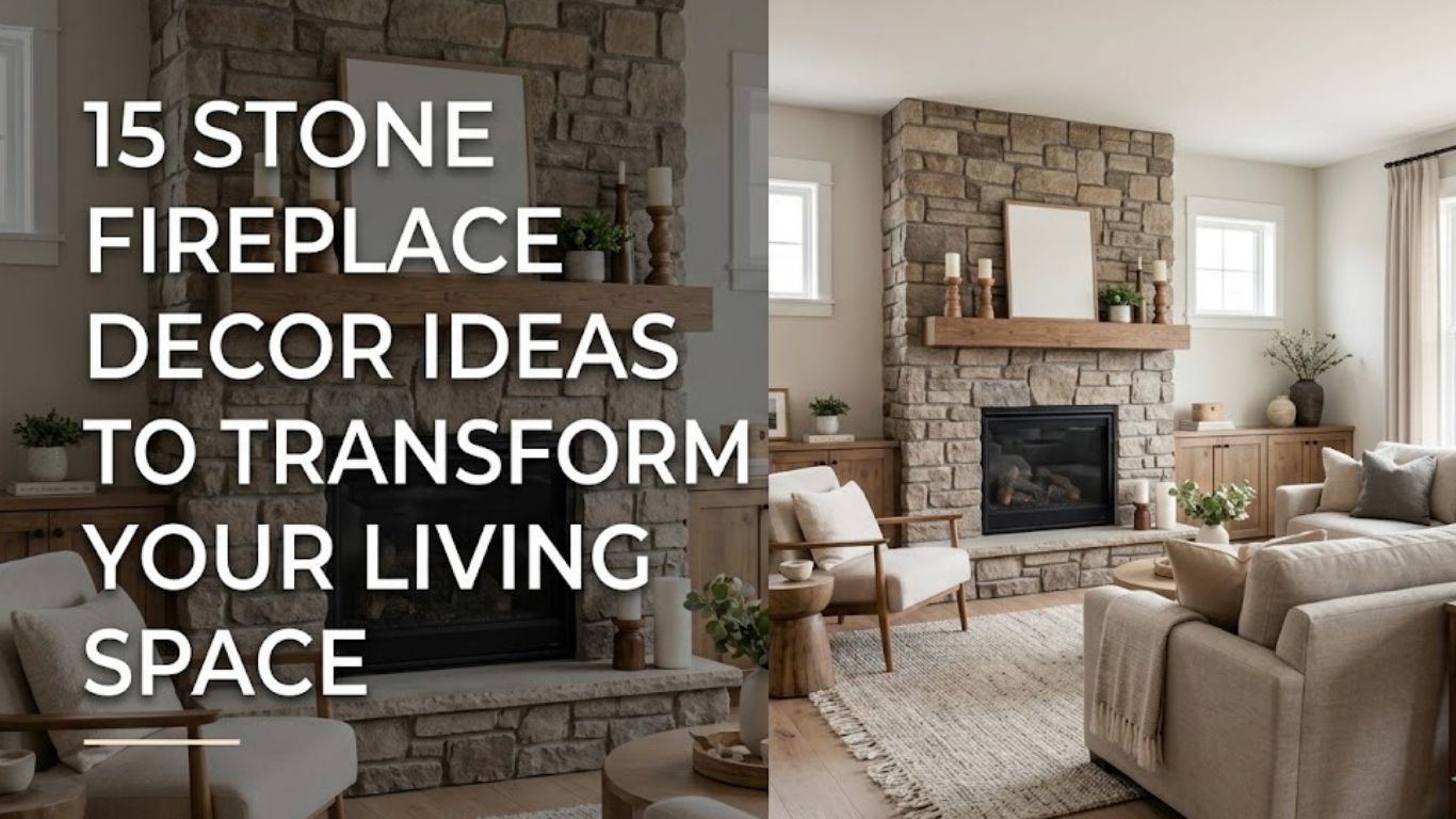 15 Stone Fireplace Decor Ideas to Transform Your Living Space