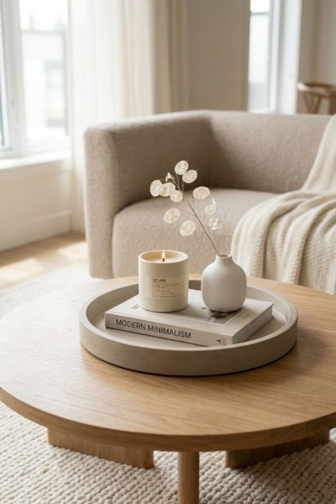 1. Single Decorative Tray Setup
