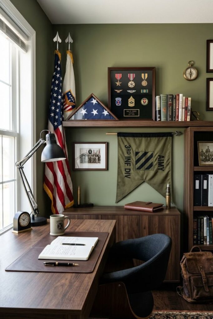 12. Military-Inspired Decor Pieces