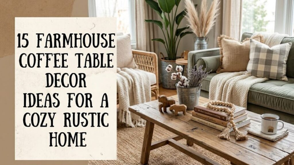 15 Farmhouse Coffee Table Decor Ideas for a Cozy Rustic Home