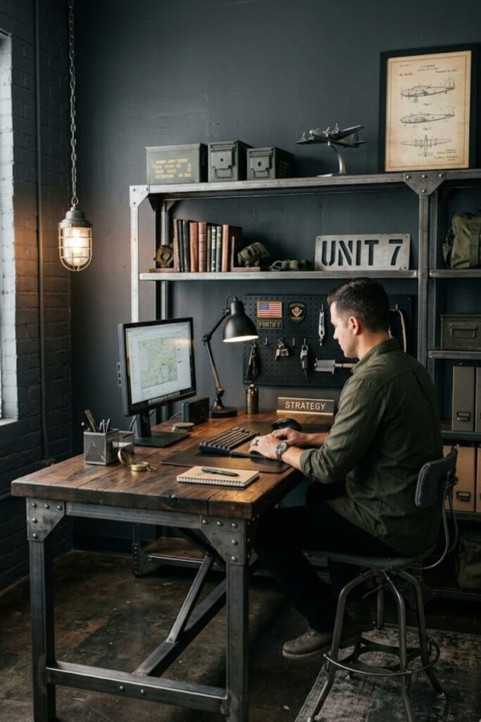 7. Metal and Industrial Accents